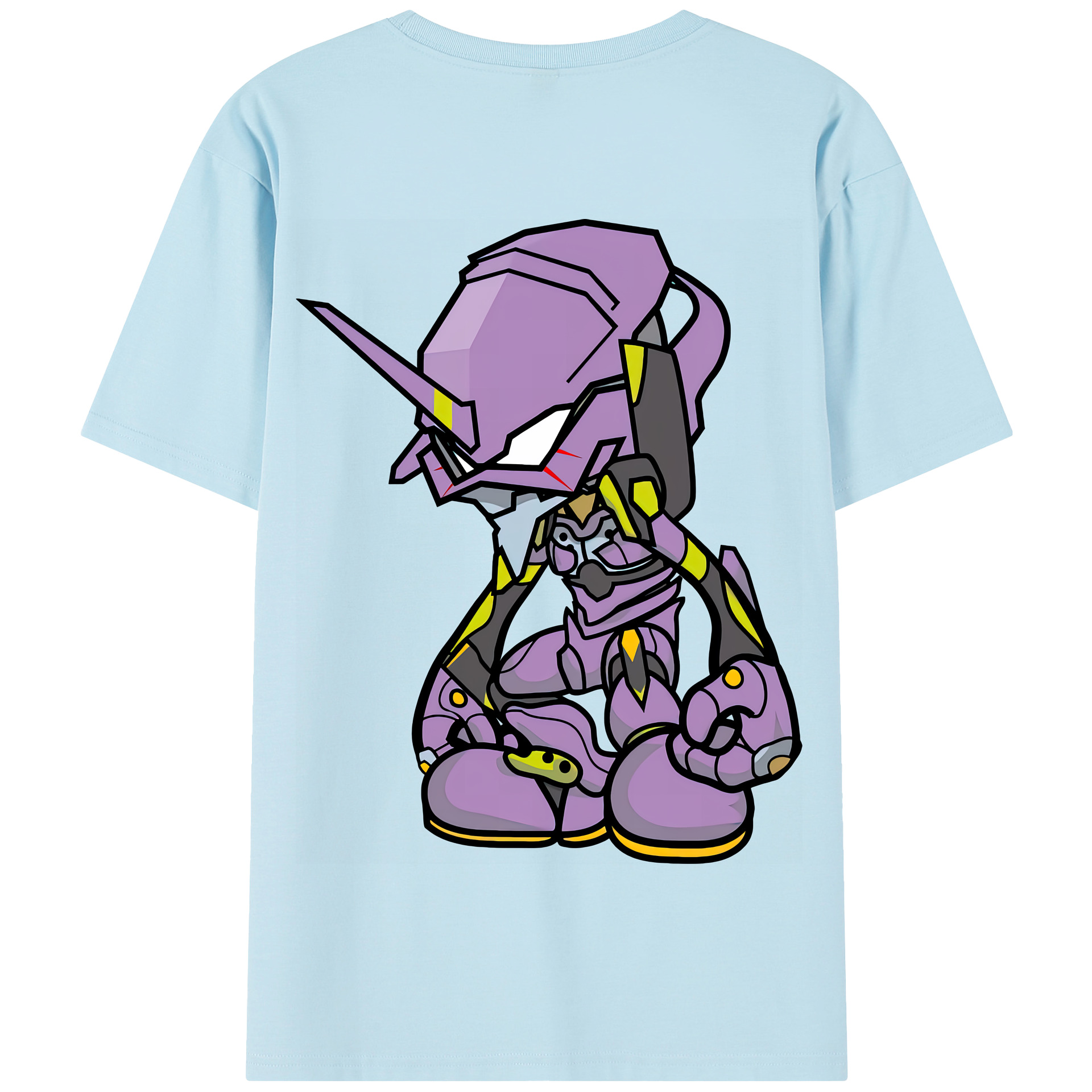 （画像用） EVA 新世紀エヴァンゲリオン 綿100％半袖Tシャツ（背面プリント）
